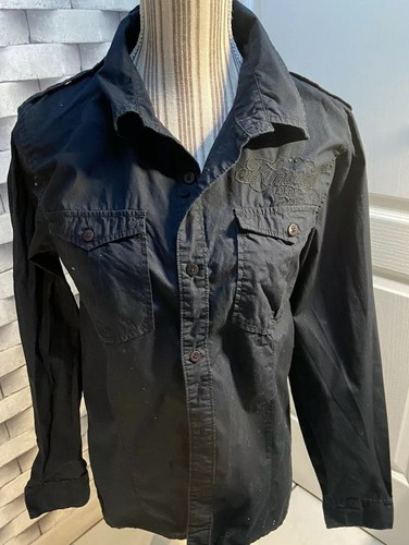 Chemise noire homme manche - noire,
